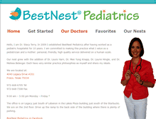 Tablet Screenshot of bestnestpediatrics.com